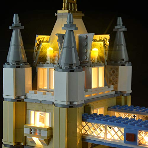 LIGHTAILING Conjunto de Luces (Creator El Puente De Londres) Modelo de Construcción de Bloques - Luz no Parpadea - Kit de luz LED Compatible con Lego 10214 (NO Incluido en el Modelo)