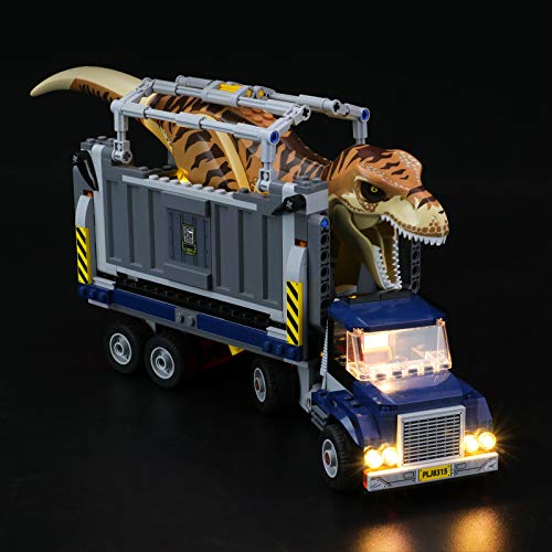 LIGHTAILING Conjunto de Luces (Jurassic World Transporte del T. Rex) Modelo de Construcción de Bloques - Kit de luz LED Compatible con Lego 75933(NO Incluido en el Modelo)