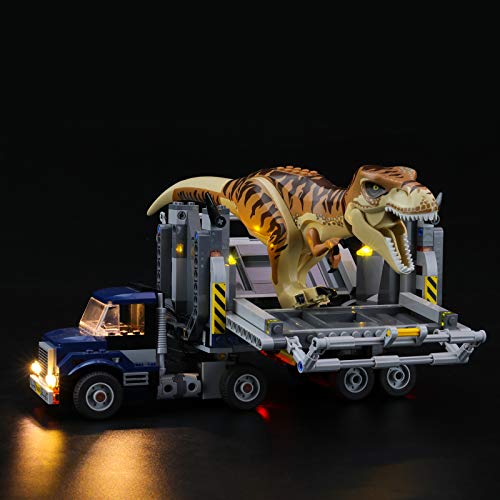 LIGHTAILING Conjunto de Luces (Jurassic World Transporte del T. Rex) Modelo de Construcción de Bloques - Kit de luz LED Compatible con Lego 75933(NO Incluido en el Modelo)