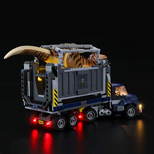 LIGHTAILING Conjunto de Luces (Jurassic World Transporte del T. Rex) Modelo de Construcción de Bloques - Kit de luz LED Compatible con Lego 75933(NO Incluido en el Modelo)