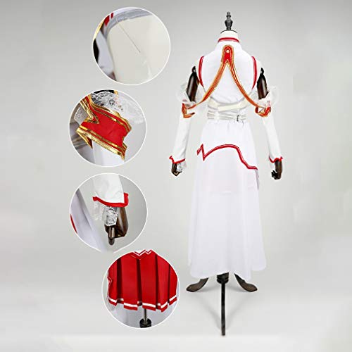 Lilongjiao Disfraces Ropa Conjunto Cosplay Traje Sword Art Online Yuuki Asuna Cosplay De Halloween Ropa Mostrar Hatsune Futuristas (Size : XL)