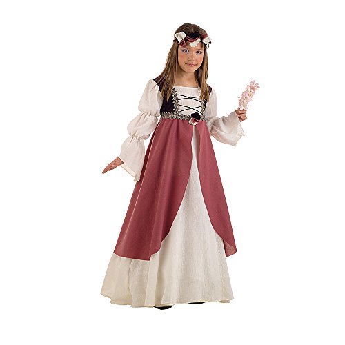 Lima MI389 T5 - Disfraz de doncella medieval infantil, talla 9 - 11 años