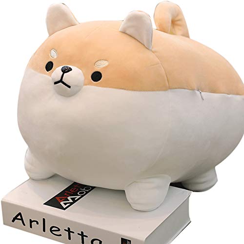 Lindo Almohada de Felpa para Perros Corgi Muñeca De Cachorro Suave Shiba Inu Anime Almohada para Perros Juguete De Peluche Pillow Animal de Peluche Regalo de cumpleaños de Cojines Muñecas de Niña