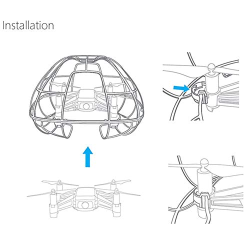 Linghuang Protecciones protectoras de jaula esférica de protección total para DJI Tello Drone Accesorios