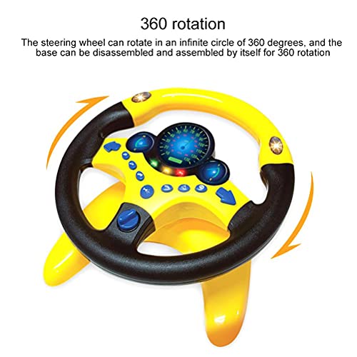Lipeed Conjunto de Juguetes del Volante para niños Simulación Directiva de la Simulación Conducir Regalo de Juguete Educativo temprano para niños