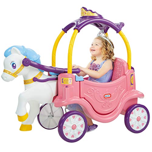 Little Tikes Carroza y Caballo de Princesa - Juego Interactivo con Luces y Sonidos - para Niños de 18 Meses a 5 Años - Multicolor