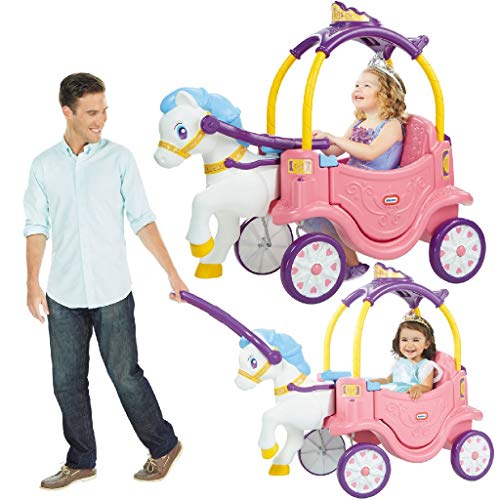 Little Tikes Carroza y Caballo de Princesa - Juego Interactivo con Luces y Sonidos - para Niños de 18 Meses a 5 Años - Multicolor