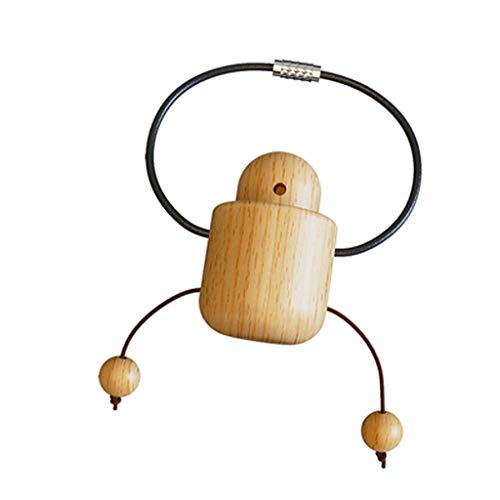 Llaveros para Parejas Pareja Llavero, Llavero de Madera, Aniversario de Madera de Color for la Esposa/Amigo/Familiar automóvil o una casa Llavero de Pulsera Llavero Moto