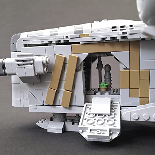 Loads Modelo de nave espacial, 1436 piezas, técnica, compatible con Lego Star Wars Razor Crest