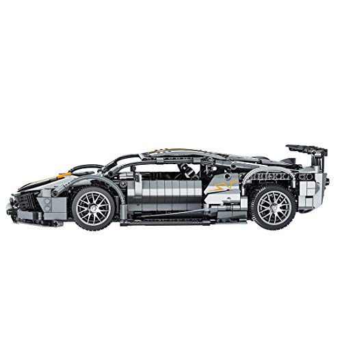 Lommer Bloques de construcción de coches técnicos deportivos para Lamborghini Murcielago, 1337 piezas 1:14 Technic Supercar Kit de construcción, bloques de construcción compatibles con Lego Technic