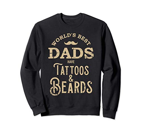 Los padres con tatuajes y barbas Sudadera