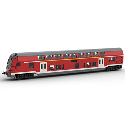 LOTFUN MOC-78934 - Tren de doble capa, diseño retro de train Express regionalexpress con DAB pbzfa 1634 compatible con Lego Technic Creator – 1634 piezas