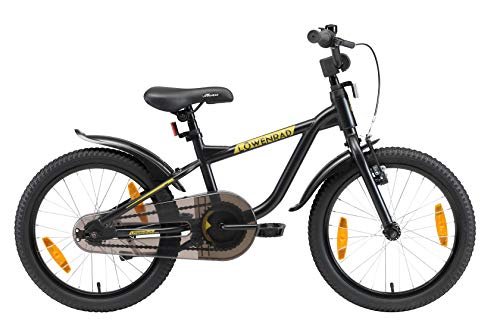 LÖWENRAD Bicicleta Infantil para niños y niñas a Partir de 5 años | Bici 18" Pulgadas con Frenos | Negro