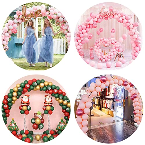 LQKYWNA Kit de Arco de Globos Soporte Ajustable para Globos con Base rellenable con Agua Anudador de Globos Clips para Globos Suministros para Fiestas Decoración de cumpleaños de graduación