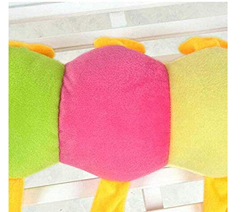 Lsmaa Juguetes de Peluche de Felpa Colorido Largo cognitiva Gusano de Peluche muñeca de Juguete Suave Almohada Gusano Regalo Educativo for el cumpleaños