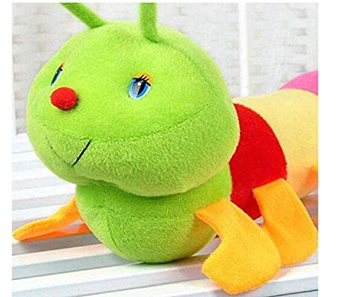 Lsmaa Juguetes de Peluche de Felpa Colorido Largo cognitiva Gusano de Peluche muñeca de Juguete Suave Almohada Gusano Regalo Educativo for el cumpleaños