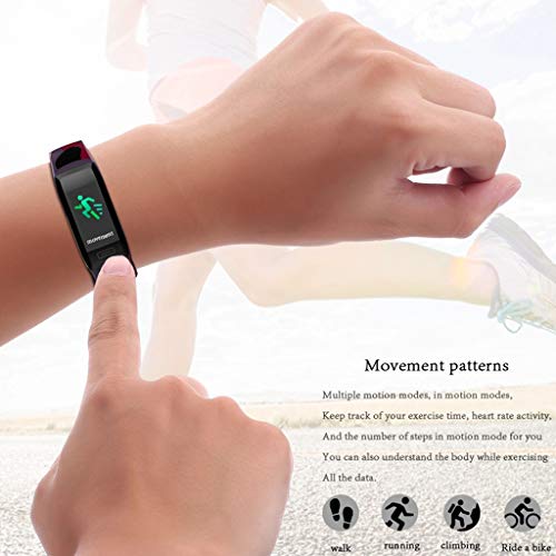 LTLJX Pulsera Actividad Reloj Inteligente Mujer Fitness Tracker Niños Hombres Podómetro Reloj Deportivo Monitor de Sueño Pulsómetros Contador de Calorías Pasos Cronómetros para iOS Android,Azul