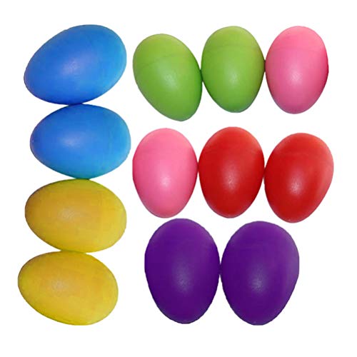 LUOEM 12pcs Huevos Pascua vacíos para llenar de sorpresas Adornos Pascua (Colores Mezclados)