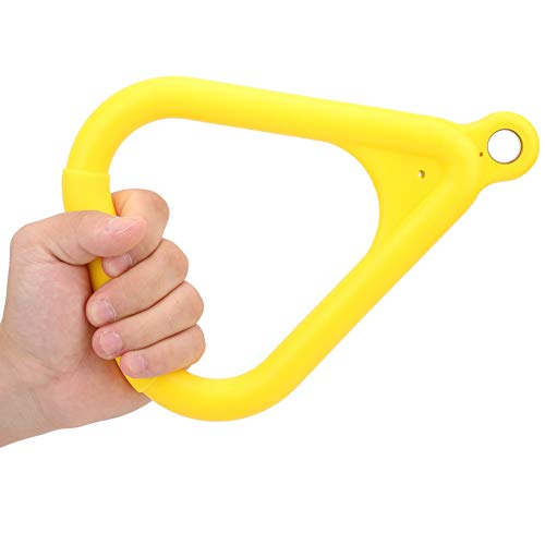 Luroze Anillo de Entrenamiento para Niños, 80 Kg de Carga, Anillo de Gimnasia para Niños, Resistente para Barra de Columpio para Patio Trasero, Equipo de Entrenamiento para Equipo de Patio(Amarillo)