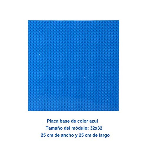 LVHERO 4 Base para Lego Classic, Juegos creativos, Juguetes educativos(Azul)