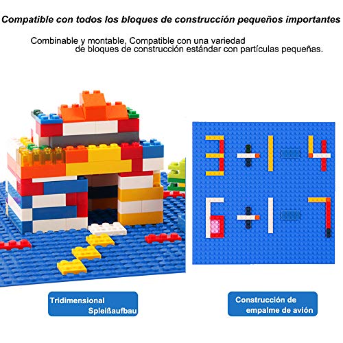 LVHERO 4 Base para Lego Classic, Juegos creativos, Juguetes educativos(Azul)