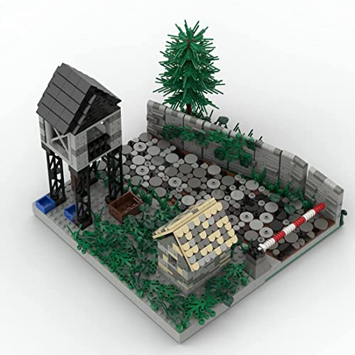 LYMHGHJ 1139 Piezas de la Segunda Guerra Mundial, Juego Militar, Base de Combate, Torre de Guardia, Modelo de habitación para Soldados, Minifiguras del Equipo SWAT, Moc, Compatible con Lego Technic