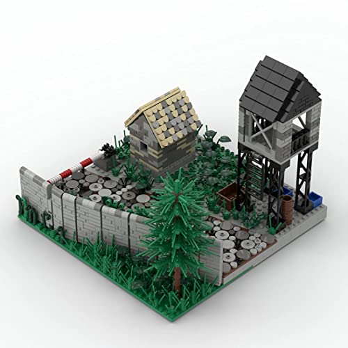 LYMHGHJ 1139 Piezas de la Segunda Guerra Mundial, Juego Militar, Base de Combate, Torre de Guardia, Modelo de habitación para Soldados, Minifiguras del Equipo SWAT, Moc, Compatible con Lego Technic