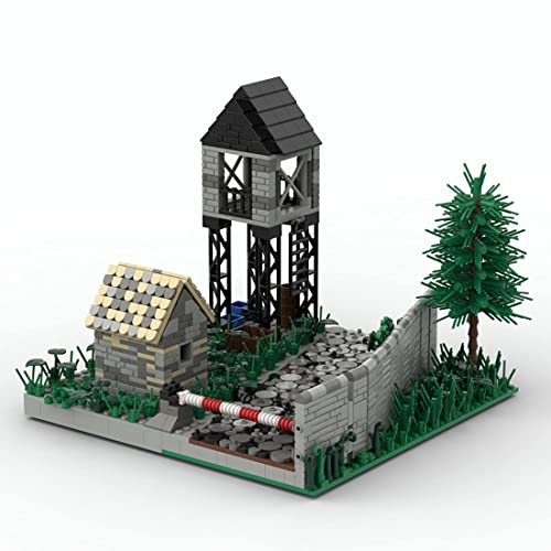 LYMHGHJ 1139 Piezas de la Segunda Guerra Mundial, Juego Militar, Base de Combate, Torre de Guardia, Modelo de habitación para Soldados, Minifiguras del Equipo SWAT, Moc, Compatible con Lego Technic