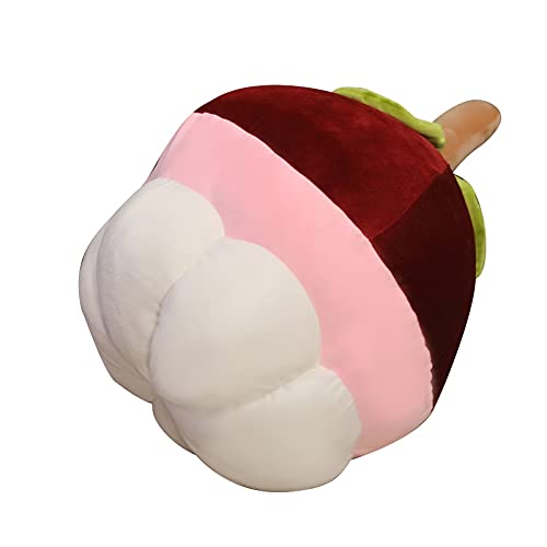 LYNLYN Juguetes Blandos 30-60 cm Simulación Fruta Mangosteen Almohada Relleno Suave Llenado Completo y cómodo Niña Niña Pillano Almohada Regalo Cojín para el hogar Liyannan (Color : 1, Height : 40cm)