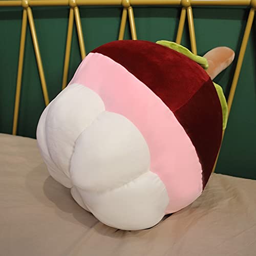 LYNLYN Juguetes Blandos 30-60 cm Simulación Fruta Mangosteen Almohada Relleno Suave Llenado Completo y cómodo Niña Niña Pillano Almohada Regalo Cojín para el hogar Liyannan (Color : 1, Height : 40cm)