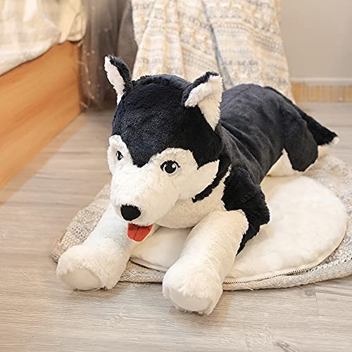 LYNLYN Juguetes Blandos 30 cm simulación Lindo Husky Peluche Juguete molusco Peluches Husky плюшевые игрушки niña Mascota Almohada Almohada Liyannan (Color : 1, Height : 30cm)