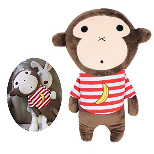 LYsng Peluches Bebe Peluches para Bebes Peluches Baratos Durable Peluche Muñeca Almohada para Regalos para Recién Nacidos Y Madres Viajes Oficina Coche Sofá Dormitorio Banana Monkey