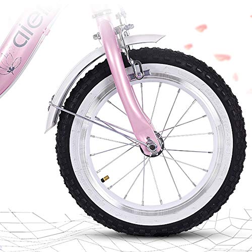 M-YN Bicicleta Niños con Ruedines Rueda de Bicicleta de la Bicicleta Cochecito de niños de Juguete Freestyle niña de Cuatro, con estabilizadores y Cesta (Size : 21inch)