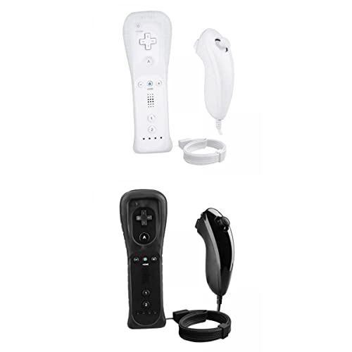 MagiDeal Combo de Controlador de Gestos Y Joystick Nunchuck de 8 Piezas Wii Wii U