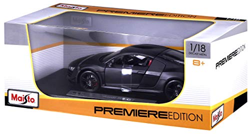 Maisto-Audi R8 GT3 Negro mate 1/18 36190DBK (36190) , color/modelo surtido