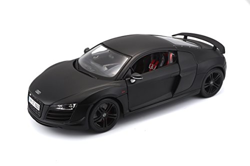 Maisto-Audi R8 GT3 Negro mate 1/18 36190DBK (36190) , color/modelo surtido