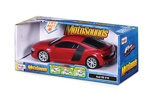 Maisto Tech MotoSounds 1/24 Audi R8 V10 Rojo-Maisto 81225, Color