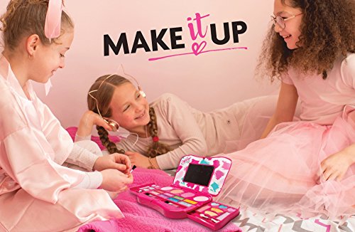 Make it Up My Laptop Girls Makeup Set by Fold out Makeup Palette with Mirror and Secure Close - Safety Tested- Non Toxic