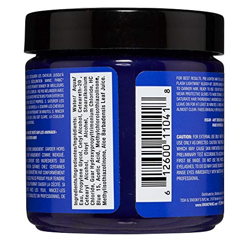 Manic Panic - Blue Moon Classic Creme Vegan Cruelty Free Blue Semi Permanent Hair Dye 118ml