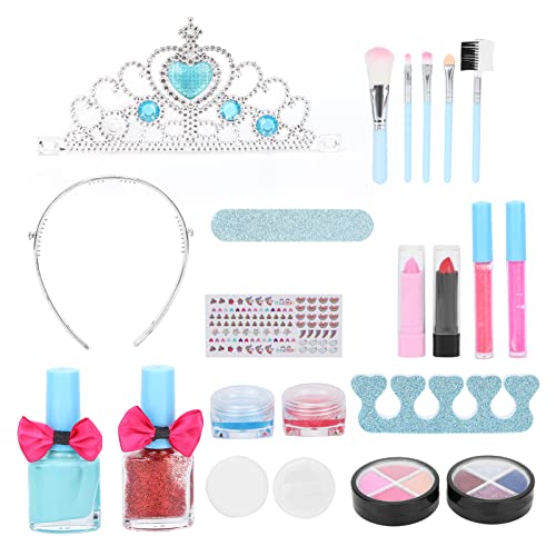 Maquillaje para Niños, Maquillaje para Niñas, No Tóxico, Suave, Seguro, Lavable, Rico, Interesante para Juguetes para Navidad, Regalo de Cumpleaños