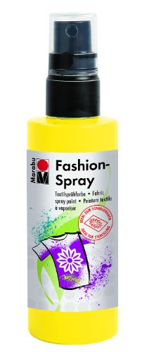 Marabu Sunshine Yellow - Pintura Textil con pulverizador (100 ml), Color Amarillo