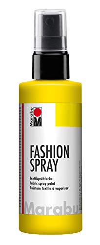 Marabu Sunshine Yellow - Pintura Textil con pulverizador (100 ml), Color Amarillo