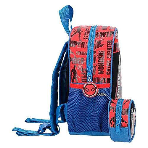 Marvel Spiderman Great Power Mochila Guardería Rojo 21x25x10 cms Poliéster 5,25L