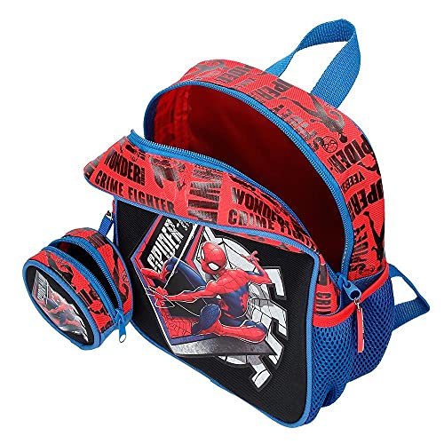 Marvel Spiderman Great Power Mochila Guardería Rojo 21x25x10 cms Poliéster 5,25L