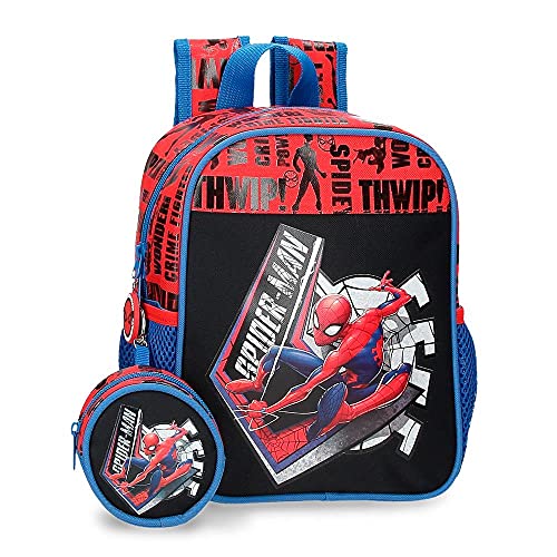 Marvel Spiderman Great Power Mochila Guardería Rojo 21x25x10 cms Poliéster 5,25L