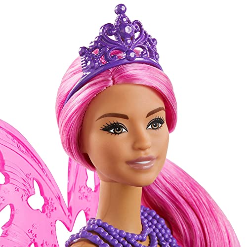 Mattel Barbie Dreamtopia – Barbie Dreamtopia hada para cabello rosado