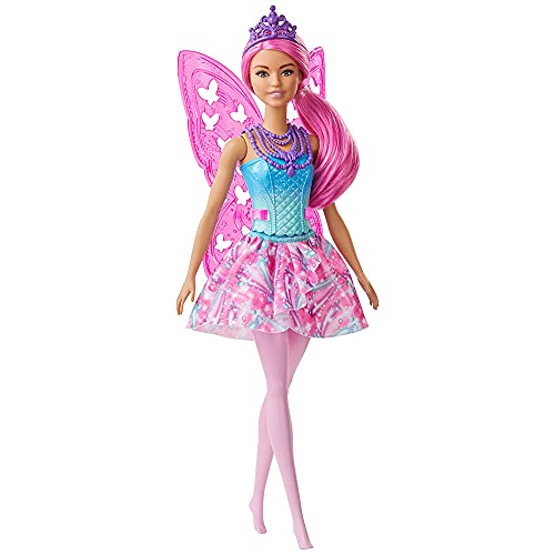 Mattel Barbie Dreamtopia – Barbie Dreamtopia hada para cabello rosado