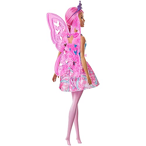 Mattel Barbie Dreamtopia – Barbie Dreamtopia hada para cabello rosado