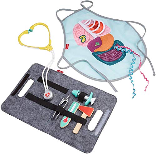 Mattel - Fisher-Price Kit doctor y paciente con bata y herramientas, juguetes + 3 años ( GGT61)