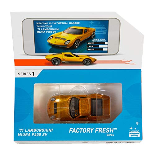 Mattel - Hot Wheels ID Vehículo de juguete, coche Lamborghini Miura , +8 años ( FXB06)